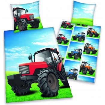 Herding oboustranné povlečení Traktor 140x200 70x90