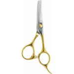 Tauro Pro Line Nůžky Janita Plunge efilační 28 zubů zlaté kroužky 11 cm – Hledejceny.cz