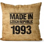 Impar Polštář Made In + rok rok 1993 40x40 – Zboží Dáma