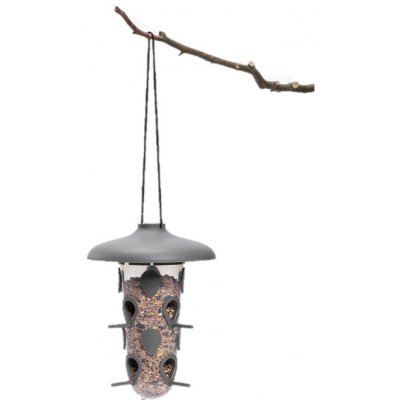 Plastia Krmítko Robin 16 x 16 x 22 cm antracit – Hledejceny.cz