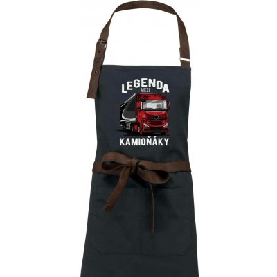 Dřevěné uhlí Legenda mezi kamioňáky Zástěra Vintage – Hledejceny.cz
