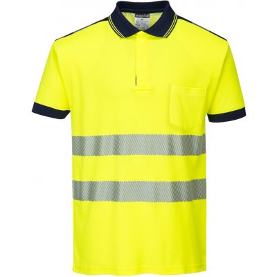 Portwest HI-VIS PW3 T180 Reflexní polokošile HV žlutá/námořní modrá XS – Zbozi.Blesk.cz