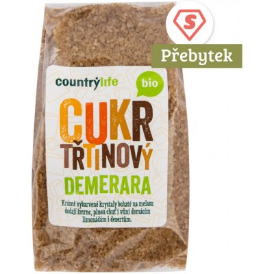 Country Life Cukr třtinový Demerara Bio 500 g – Sleviste.cz
