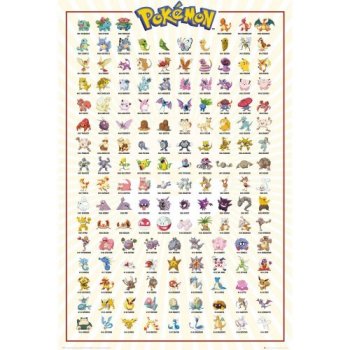 Plakát Pokémon Kanto