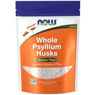 Now Foods Psyllium Husks whole 454 g – Hledejceny.cz
