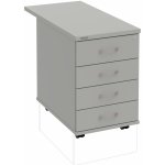 Hobis K 34 C N 80 4 zásuvky napříč 80 cm šedá šedá – Hledejceny.cz