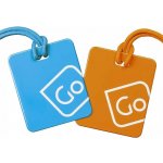 Go Travel sada visaček Twin Pack Tags blue/orange – Zboží Dáma