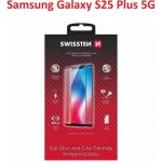 Swissten sklo full glue, color frame, case friendly pro Samsung Galaxy S25 PLUS černé 54501871 – Zboží Živě