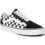 Vans boty Old Skool PRIMARY CHECK black/white – Zboží Dáma