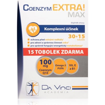 Coenzym Extra! Max 100 mg DVA 30 + 15 kapslí