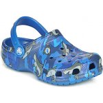 Crocs pantofle dětské Classic shark clog Modrá – Zboží Dáma