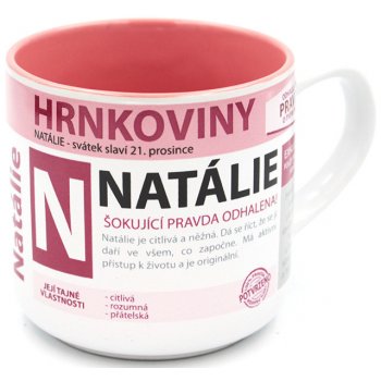 Nekupto Hrnkoviny Hrnek se jménem Natálie 400 ml od 146 Kč - Heureka.cz