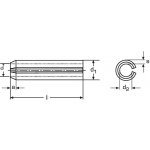 kolík 5x50 BEZ PÚ pružný DIN 1481 ISO 8752 – Sleviste.cz
