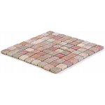 Divero Garth 1637 Mramorová mozaika 30 x 30 cm červená 1m² – Sleviste.cz