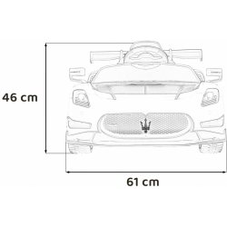 Mamido elektrické autíčko Maserati MC20 GT2 4x4 bílá