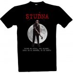 Tričko s potiskem Studna-starej Brůna pánské černá – Zboží Mobilmania