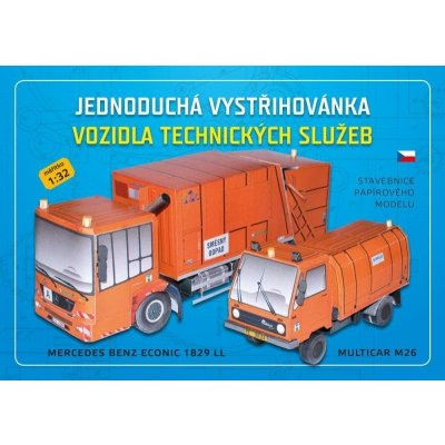Vozidla technických služeb stavebnice papírového modelu – Zbozi.Blesk.cz