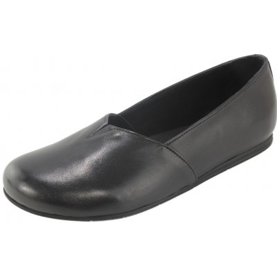 Wild Dámské kožené polobotky barefoot 01791174 černé černá – Zboží Mobilmania