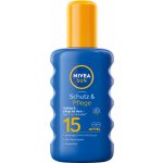 Nivea Sun Protect & Moisture spray na opalování SPF15 200 ml – Zboží Dáma