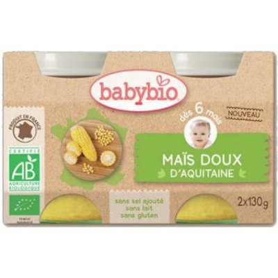 Babybio sladká kukuřice 2 x 130 g – Sleviste.cz