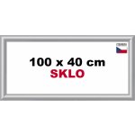 BFHM Plastový rám 100x40cm stříbrný – Hledejceny.cz