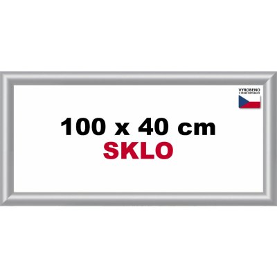BFHM Plastový rám 100x40cm stříbrný – Hledejceny.cz