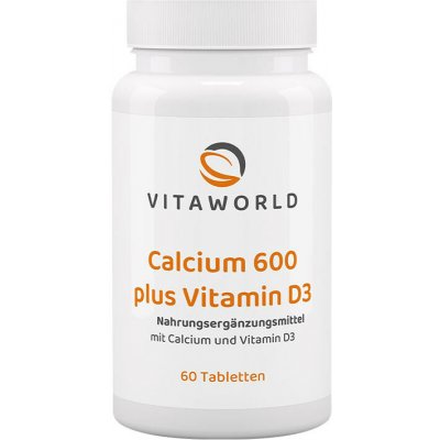 Vitaworld Calcium 600 plus vitamin D3 60 tablet – Hledejceny.cz