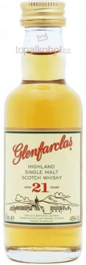 Glenfarclas 21YO 43% 0,05 l (holá láhev)
