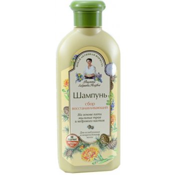 Babička Agafia obnovující Shampoo na bázi 5 mýdlových bylin s cedrovou esencí 350 ml