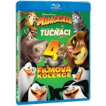 Madagaskar 1-3 + Tučňáci z Madagaskaru kolekce (4 BD – Zboží Dáma