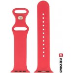 SWISSTEN silikonový řemínek pro Apple Watch 38-40 mm červená 46000102 – Zboží Mobilmania