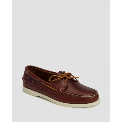 Sebago Docksides Portland Waxed hnědé – Zboží Mobilmania