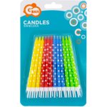 GoDan Narozeninové svíčky s puntíky barevné – Zbozi.Blesk.cz