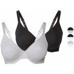 esmara podprsenka 2 kusy černá/šedá – Sleviste.cz