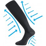 VoXX WOOLAX kompresní podkolenky s merino vlnou Tmavě šedá – Sleviste.cz