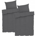 LIVARNO home Mušelínové povlečení šedá 140x200 70x90 – Zbozi.Blesk.cz