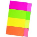 Záložky samolepicí Kores 50 x 20 mm, 4 x 50 ks – Hledejceny.cz