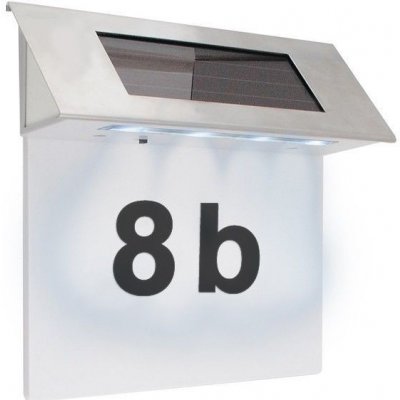 Domovní číslo se solárním LED osvětlením průhledné – Hledejceny.cz