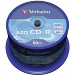 Verbatim CD-R 700MB 52x, Super AZO, spindle, 50ks (43343) – Zbozi.Blesk.cz