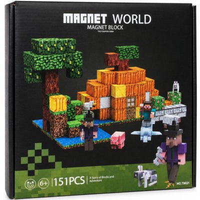 iMex Toys Magnetická stavebnice 151 ks ve stylu minecraft – Zboží Dáma