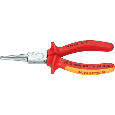 KNIPEX 3036160 kleště kulaté dlouhé izolované 1000V VDE 160mm – Sleviste.cz