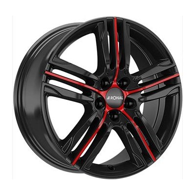 Ronal R57 7,5x17 5x105 ET42 brillant black red – Hledejceny.cz