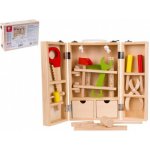Teddies nářadí dřevo s doplňky v dřevěném kufříku 21x30x8cm – Zbozi.Blesk.cz