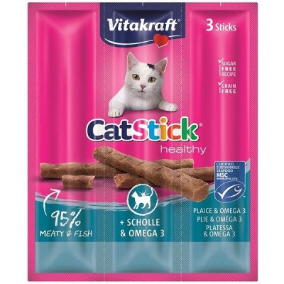 Vitakraft Cat Stick pochoutka platýs omega3 3 x 6 g