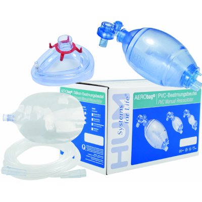 HUM AERObag BB06 dýchací vak dospělý PVC s maskou č. 4 + bakteriální filtr zdarma
