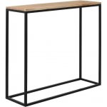 Nordic Design dubový toaletní stolek Julia 100 x 30 cm s černou podnoží – Zboží Dáma