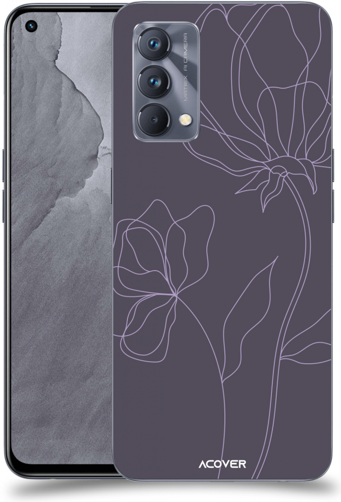 Pouzdro ACOVER Realme GT Master Edition 5G s motivem Line Flower II