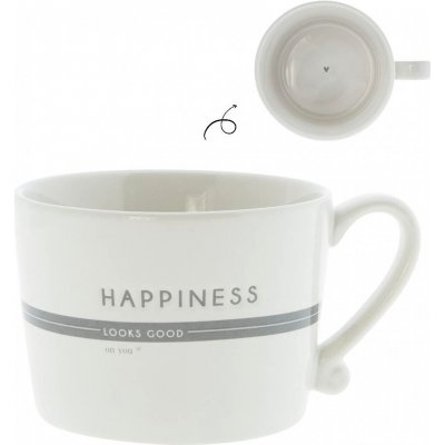 Bastion Collections HAPPINESS LOOKS GOOD in grey 300 ml – Hledejceny.cz