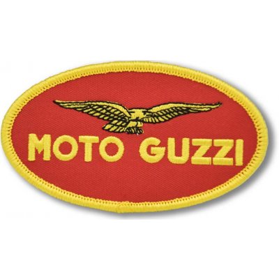Moto nášivka Moto Guzzi oval 9 cm x 5 cm – Zbozi.Blesk.cz