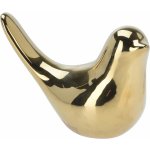 H&L Dekorace Bird 10cm, zlatá, pohled napravo – Hledejceny.cz